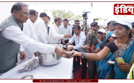 रायपुर : मुख्यमंत्री विष्णु देव साय गिरौदपुरी मेला में हुए शामिल