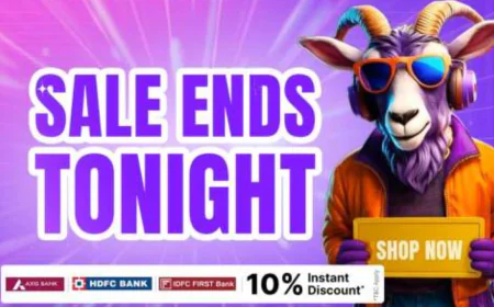 Flipkart GOAT Sale 2025 का आज आखिरी दिन मिल रहा 80% तक डिस्काउंट , उठाए फायदा