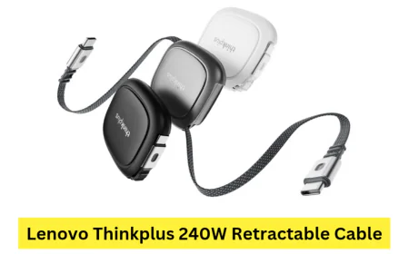 सुपर पावर, पोर्टेबिलिटी और स्मार्ट तकनीक के साथ मिलेगा लेनोवो थिंकप्लस 240W Retractable Cable