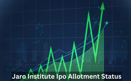 Jaro Institute Ipo Allotment स्टेटस करें चेक 30 सितंबर से होगी लिस्टिंग , जाने डिटेल्स